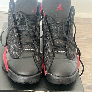 Jordan Black with Red Men's Basketball Sneakers